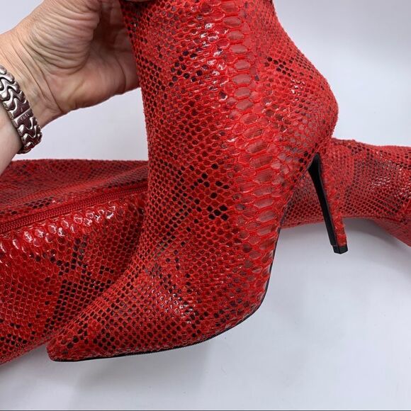 Thalia Sodi Rajel “Red Snake” Boots - Picture 10 of 16